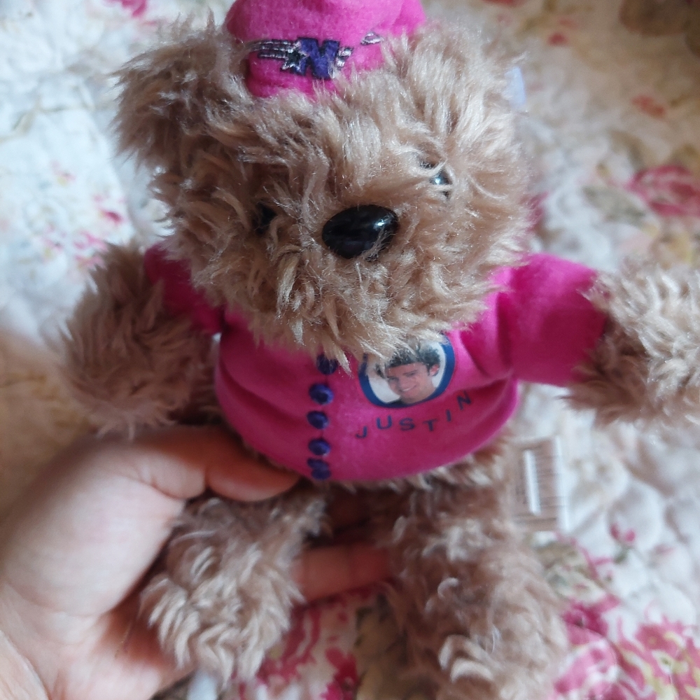 SOLD-Y2k Justin Timberlake Mini Teddy Bear Plushie - Picture 3 of 7